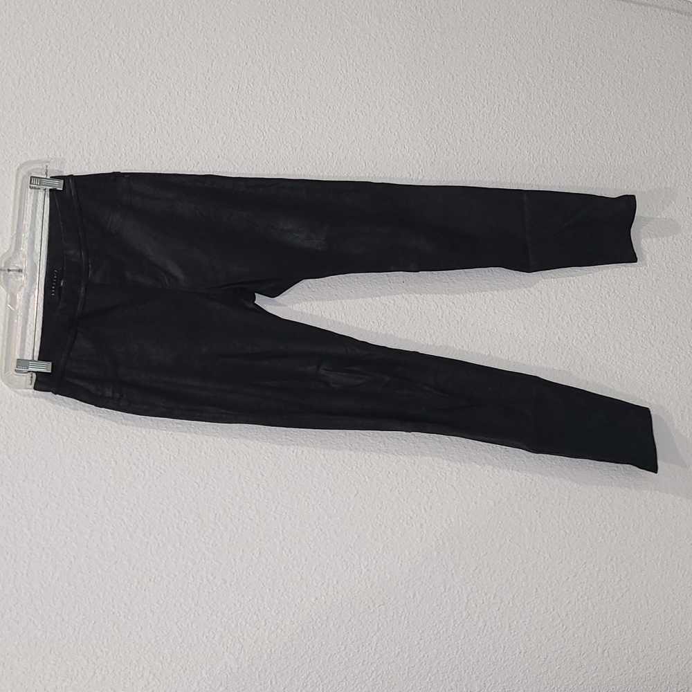 Sanctuary black faux leather jeggings size small